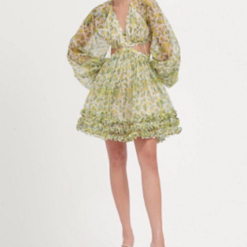 Green floral Dress - Dear Jose
